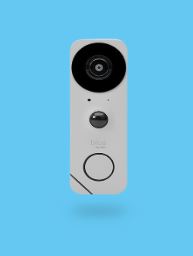 Blue doorbell camera