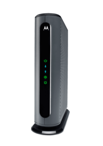 The black Motorola MB7621 modem is the best modem for most Xfinity internet users