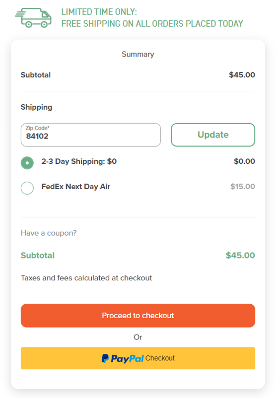 Screenshot of Mint Mobile shopping cart